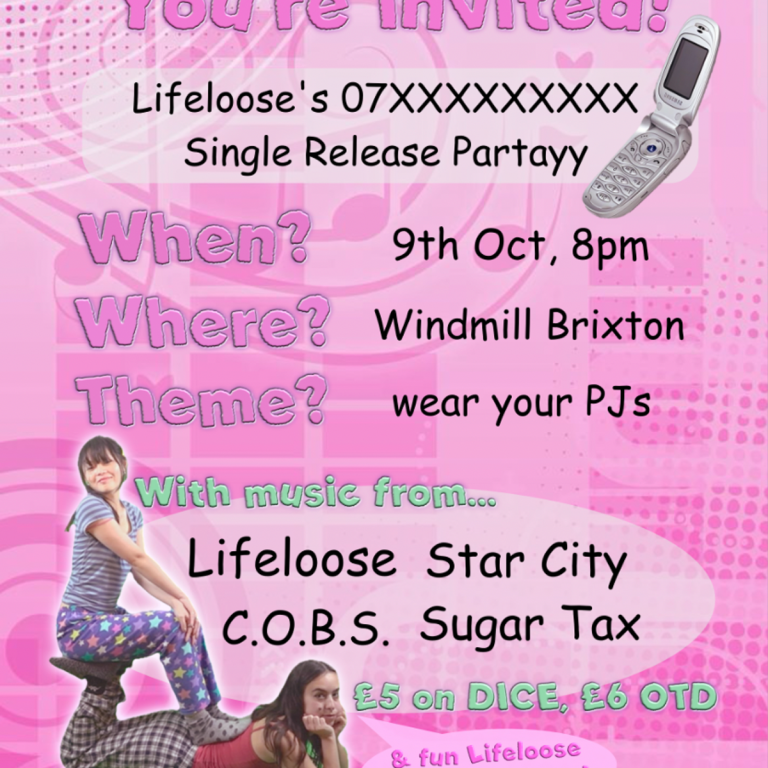 Lifeloose + Star City, COBS, Sugar Tax at The Windmill, 9 October 2026